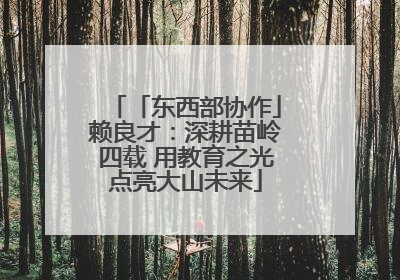 「东西部协作」赖良才：深耕苗岭四载 用教育之光点亮大山未来