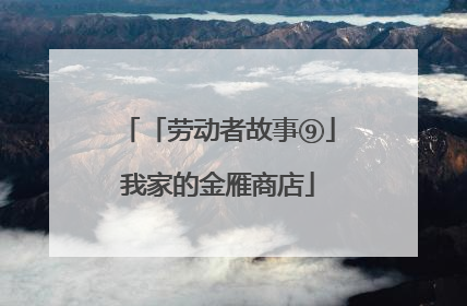「劳动者故事⑨」我家的金雁商店