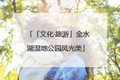 「文化·旅游」金水湖湿地公园风光美
