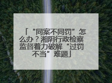 “同案不同罚”怎么办？湘阴行政检察监督着力破解“过罚不当”难题