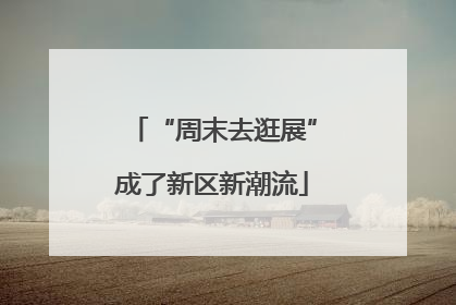 “周末去逛展”成了新区新潮流