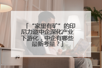 “家里有矿”的印尼力邀中企深化产业下游化，中企有哪些最新考量？