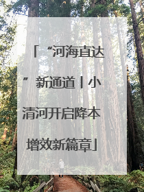 “河海直达”新通道丨小清河开启降本增效新篇章