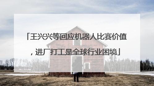 王兴兴等回应机器人比赛价值，进厂打工是全球行业困境