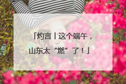 灼言丨这个端午，山东太“燃”了！