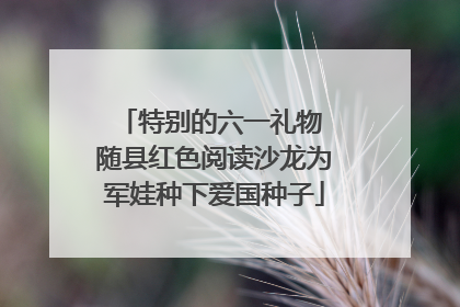 特别的六一礼物 随县红色阅读沙龙为军娃种下爱国种子