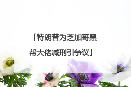 特朗普为芝加哥黑帮大佬减刑引争议