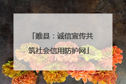 睢县：诚信宣传共筑社会信用防护网