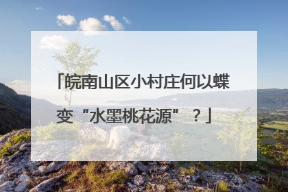 皖南山区小村庄何以蝶变“水墨桃花源”？