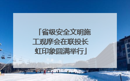 省级安全文明施工观摩会在联投长虹印象圆满举行
