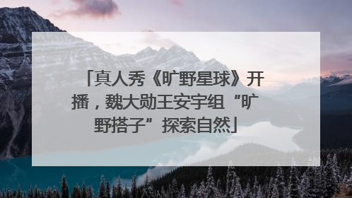 真人秀《旷野星球》开播，魏大勋王安宇组“旷野搭子”探索自然