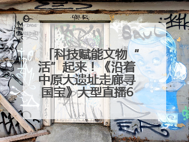 科技赋能文物“活”起来！《沿着中原大遗址走廊寻国宝》大型直播6月14日启幕