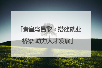 秦皇岛昌黎：搭建就业桥梁 助力人才发展