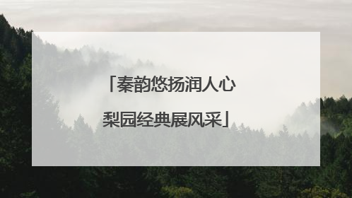 秦韵悠扬润人心 梨园经典展风采