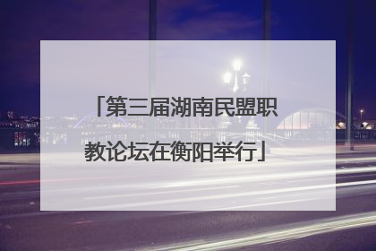 第三届湖南民盟职教论坛在衡阳举行