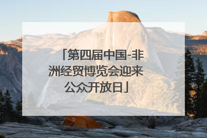 第四届中国-非洲经贸博览会迎来公众开放日