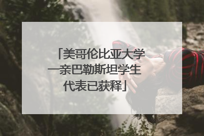 美哥伦比亚大学一亲巴勒斯坦学生代表已获释