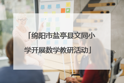 绵阳市盐亭县文同小学开展数学教研活动