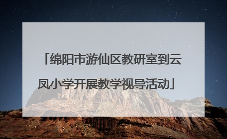 绵阳市游仙区教研室到云凤小学开展教学视导活动