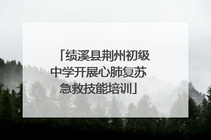 绩溪县荆州初级中学开展心肺复苏急救技能培训