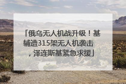 俄乌无人机战升级！基辅遭315架无人机袭击，泽连斯基紧急求援