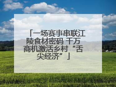 一场赛事串联江陵食材密码 千万商机激活乡村“舌尖经济”