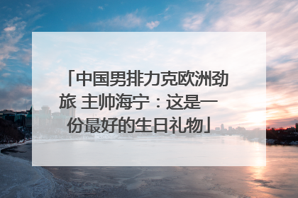 中国男排力克欧洲劲旅 主帅海宁：这是一份最好的生日礼物