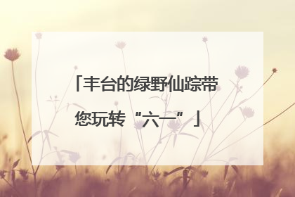 丰台的绿野仙踪带您玩转“六一”