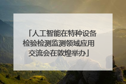 人工智能在特种设备检验检测监测领域应用交流会在敦煌举办