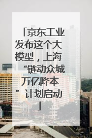 京东工业发布这个大模型，上海“链动众城 万亿降本”计划启动