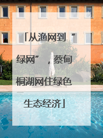 从渔网到“绿网”，蔡甸桐湖网住绿色生态经济