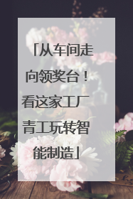 从车间走向领奖台！看这家工厂青工玩转智能制造