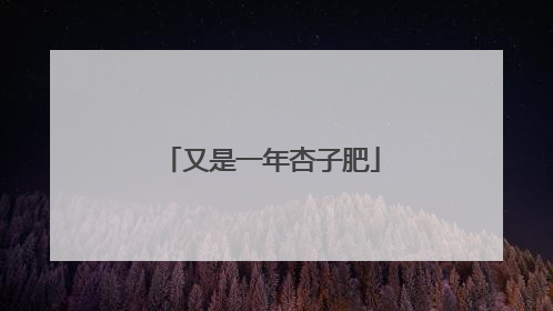 又是一年杏子肥