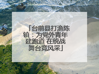 台前县打渔陈镇：为党外青年建跑道 在统战舞台竞风采