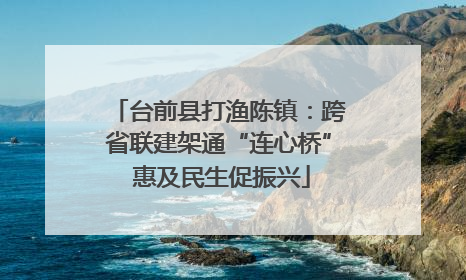 台前县打渔陈镇：跨省联建架通“连心桥” 惠及民生促振兴