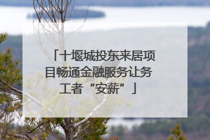 十堰城投东来居项目畅通金融服务让务工者“安薪”