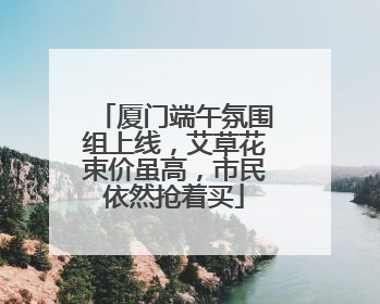 厦门端午氛围组上线，艾草花束价虽高，市民依然抢着买