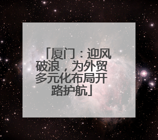 厦门：迎风破浪，为外贸多元化布局开路护航