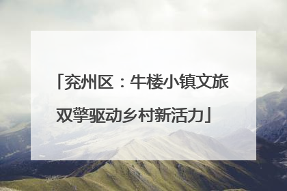 兖州区：牛楼小镇文旅双擎驱动乡村新活力