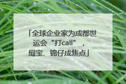 全球企业家为成都世运会“打call”，蜀宝、锦仔成焦点