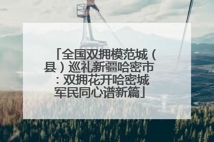全国双拥模范城（县）巡礼新疆哈密市：双拥花开哈密城 军民同心谱新篇