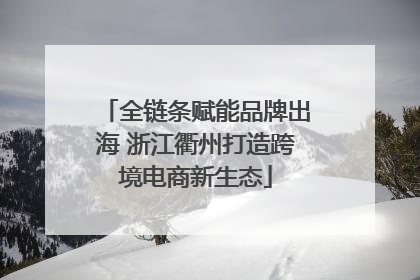 全链条赋能品牌出海 浙江衢州打造跨境电商新生态
