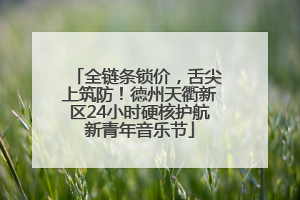 全链条锁价，舌尖上筑防！德州天衢新区24小时硬核护航新青年音乐节