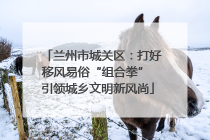 兰州市城关区：打好移风易俗“组合拳” 引领城乡文明新风尚