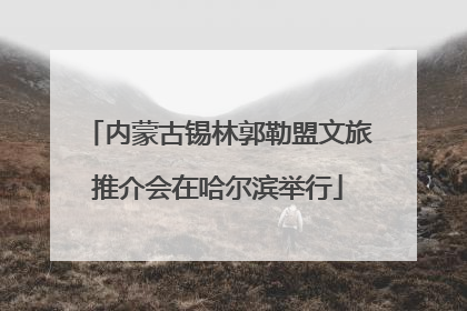 内蒙古锡林郭勒盟文旅推介会在哈尔滨举行