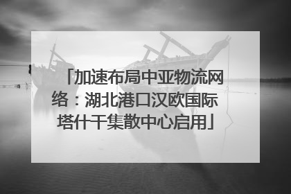 加速布局中亚物流网络：湖北港口汉欧国际塔什干集散中心启用