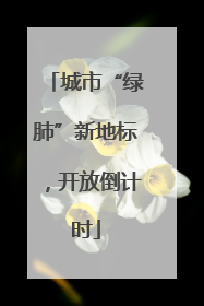 城市“绿肺”新地标，开放倒计时