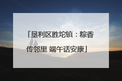 垦利区胜坨镇：粽香传邻里 端午话安康