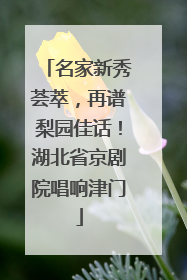 名家新秀荟萃，再谱梨园佳话！湖北省京剧院唱响津门