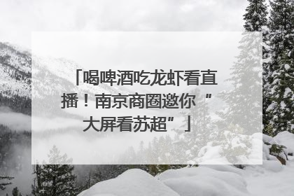 喝啤酒吃龙虾看直播！南京商圈邀你“大屏看苏超”